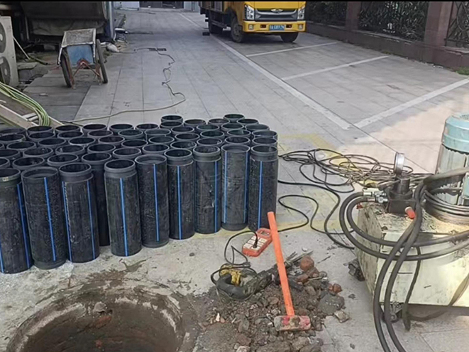 溧水PE置换管厂家 DN315置换管 非开挖管短管置换